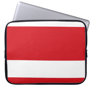 Rode gestript laptop sleeve