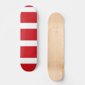 Rode gestript skateboard (Voorkant)