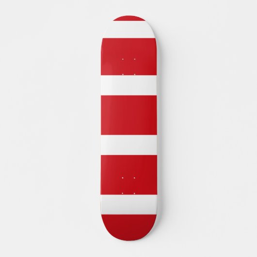 Rode gestript skateboard (Voorkant)