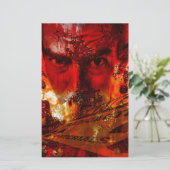 Rode Gevel Graffiti Briefpapier (Staand voorkant)