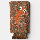 Rode gevlekte salamander op de bosbodem zwart (Voorkant)