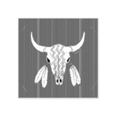 Rode Ghost Dance Buffalo rubberstempel (Afrduk)