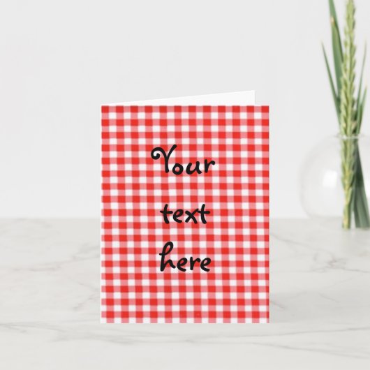rode gingang notecard kaart (Voorkant)