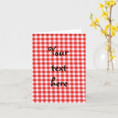 rode gingang notecard kaart (Gele Bloem)