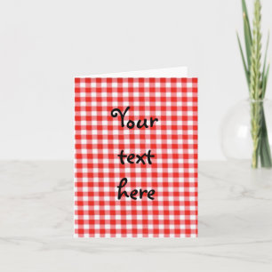 rode gingang notecard kaart