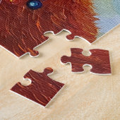Rode Ginger Cat Puzzel (Zijkant)