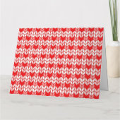 RODE GINGHAM BREISEL Groete kaart / Horizontaal (Achterkant)