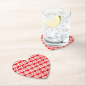 RODE GINGHAM BREISEL Hart Papier Onderzetters (Insitu)