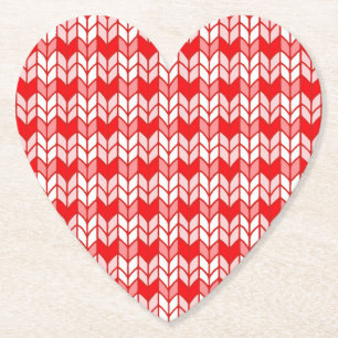 RODE GINGHAM BREISEL Hart Papier Onderzetters