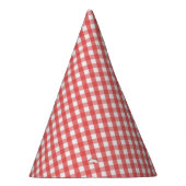 Rode Gingham Feesthoedjes (Rechts)