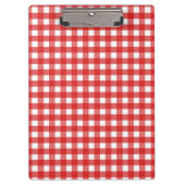 Rode gingham klembord (Voorkant)