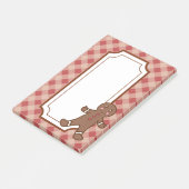 Rode Gingham Peperkoek Post It Notities Post-it® Notes (Schuin)