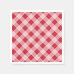 Rode Gingham Picknickfeest BBQ-servetten Servet
