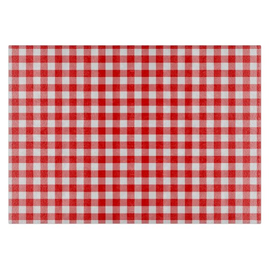 Rode Gingham Snijplank (Voorkant)