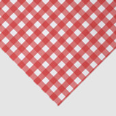 Rode gingham tissuepapier (Detail)
