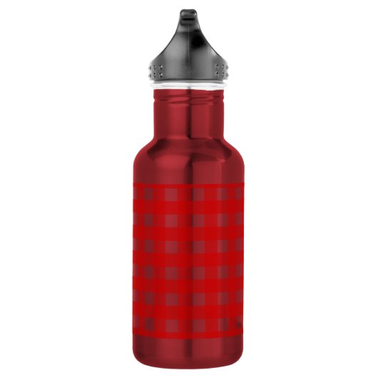 Rode gingham waterfles (Rechts)