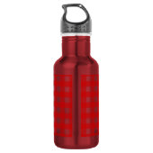 Rode gingham waterfles (Achterkant)