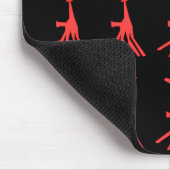 Rode Giraffe Mousepad Muismat (Hoek)