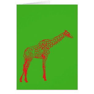 Rode Giraffe Stencil