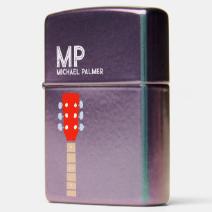 Rode Gitaar Nek Cool Custom Rock Zippo aansteker