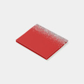 Rode glam en glitter post-it® notes (Schuin)