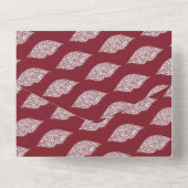 Rode Glam Witte Diamant Lippen All In One Uitnodiging (Achterkant)