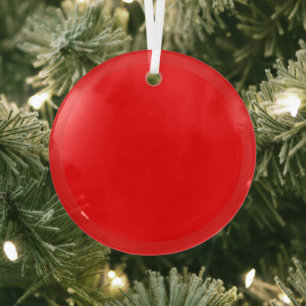 Rode glazen cirkelvormgeving glas ornament