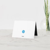 Rode glazen lippen bedankkaart (Achterkant)