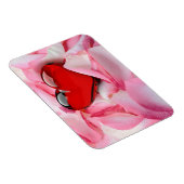 Rode glazen Roos Magneet (Rechterzijde)