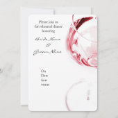 Rode glazen wijn kaart (Achterkant)