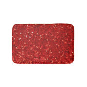 Rode glinsterende glitterpatroon badmat (Voorkant)