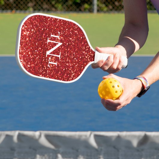 Rode Glitter Bling Monogram Pickleball Paddle (Insitu)