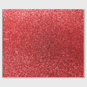 Rode glitter cadeaupapier (Vlak)