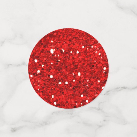 Rode glitter confetti (Kleine voorkant)