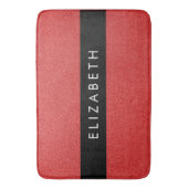 Rode Glitter, Glitter Achtergrond, Jouw naam Badmat (Voorkant Verticaal)