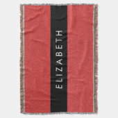 Rode Glitter, Glitter Achtergrond, Jouw naam Deken (Voorkant Verticaal)