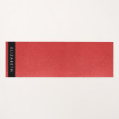 Rode Glitter, Glitter Achtergrond, Jouw naam Yogamat (Voorkant (horizontaal))