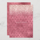 Rode glitter harten (Voorkant / Achterkant)