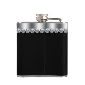 Rode Glitter Hoge Hak Schoenen Heupfles (Achterkant)