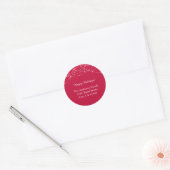 Rode & Glitter Kerst Feest Adres Labels (Envelop)