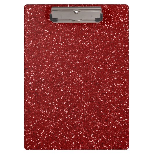 Rode glitter klembord (Voorkant)