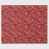 Rode Glitter Metallic Glanzende Kerstmis Cadeaupapier (Vlak)