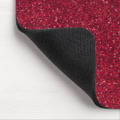 Rode glitter muismat (Hoek)