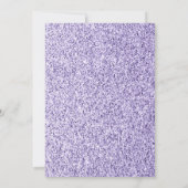 Rode glitter pet paarse lavendel Dames Luncheon Kaart (Achterkant)