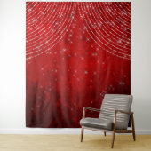 Rode Glitter Photo Booth Achtergrond Tapestry Wandkleed (In situ)