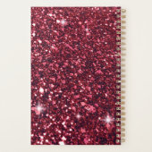 Rode glitter planner (Achterkant)