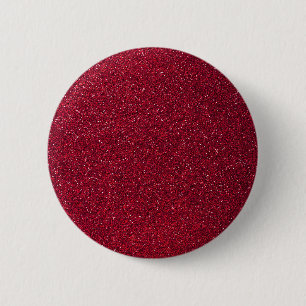 Rode glitter ronde button 5,7 cm