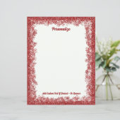 Rode Glitter Sparkle Glam gepersonaliseerd (Staand voorkant)