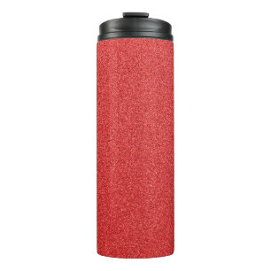 Rode glitter, sprankeling, glitterachtergrond thermosbeker