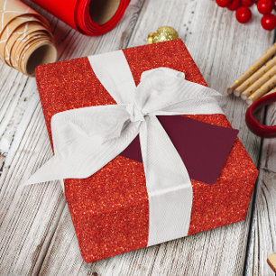 Rode glitter sprankeltextuur cadeaupapier